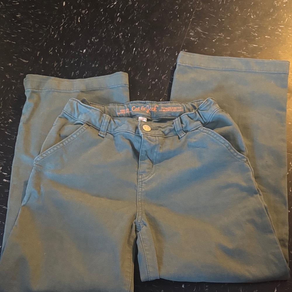 Cat & Jack Olive Green Boys Jeans